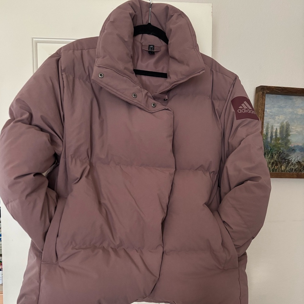 Adidas Women's Mauve Puffer Jacket